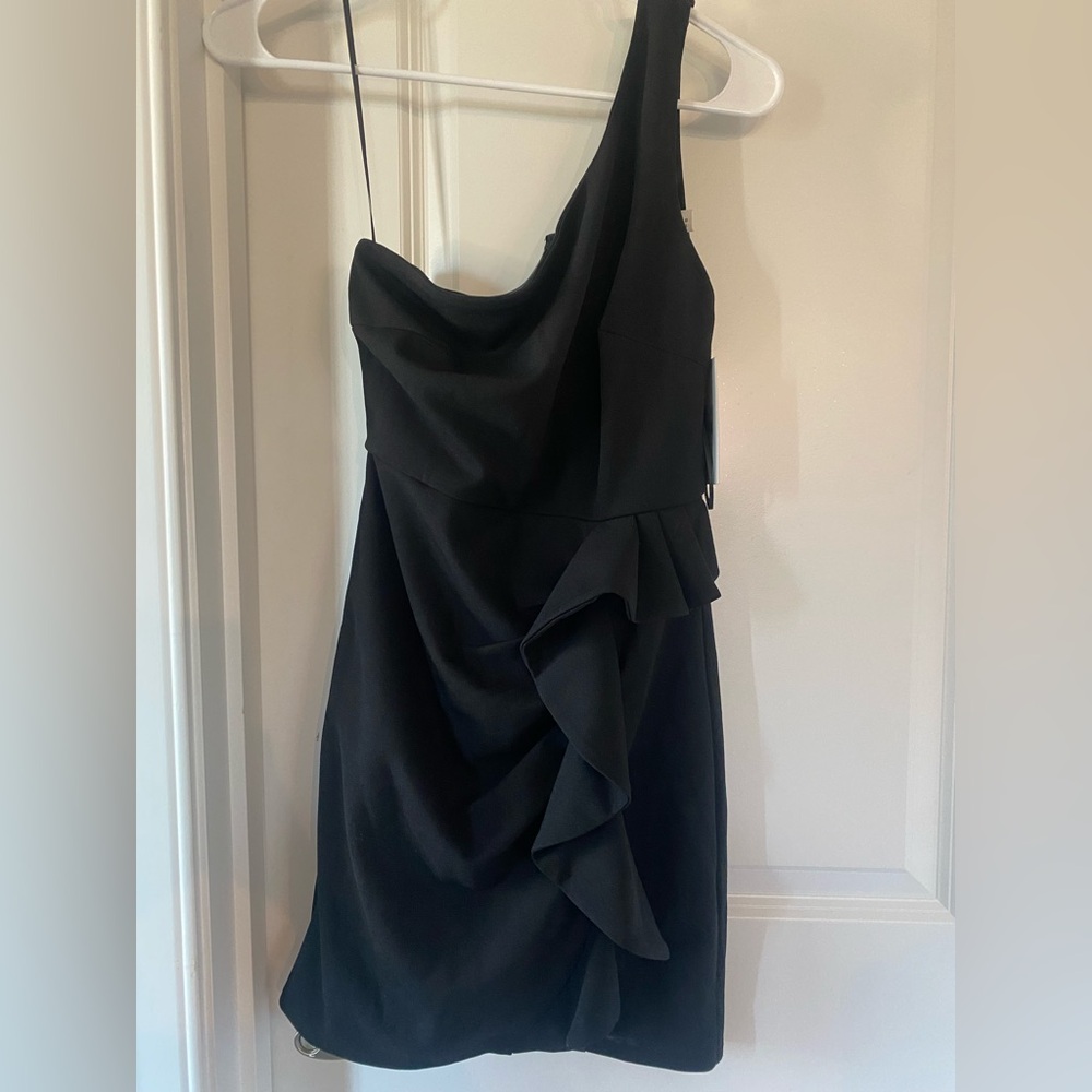 Hello Molly Black One Shoulder Dress - Size S (4) NWT